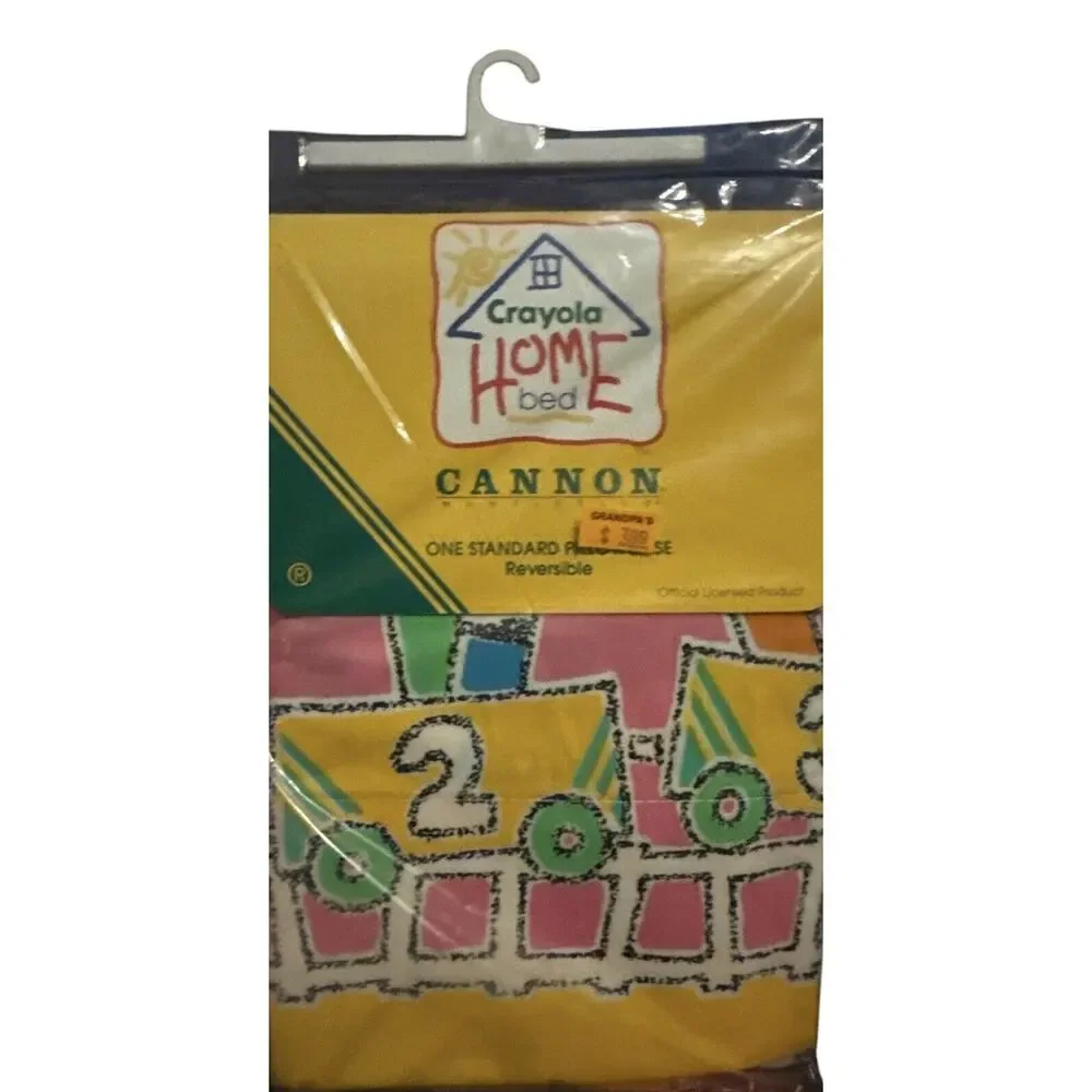 Crayola Pillowcase‎ (1) Reversible Standard Size 20 X 30 Colorful Graphics NEW
